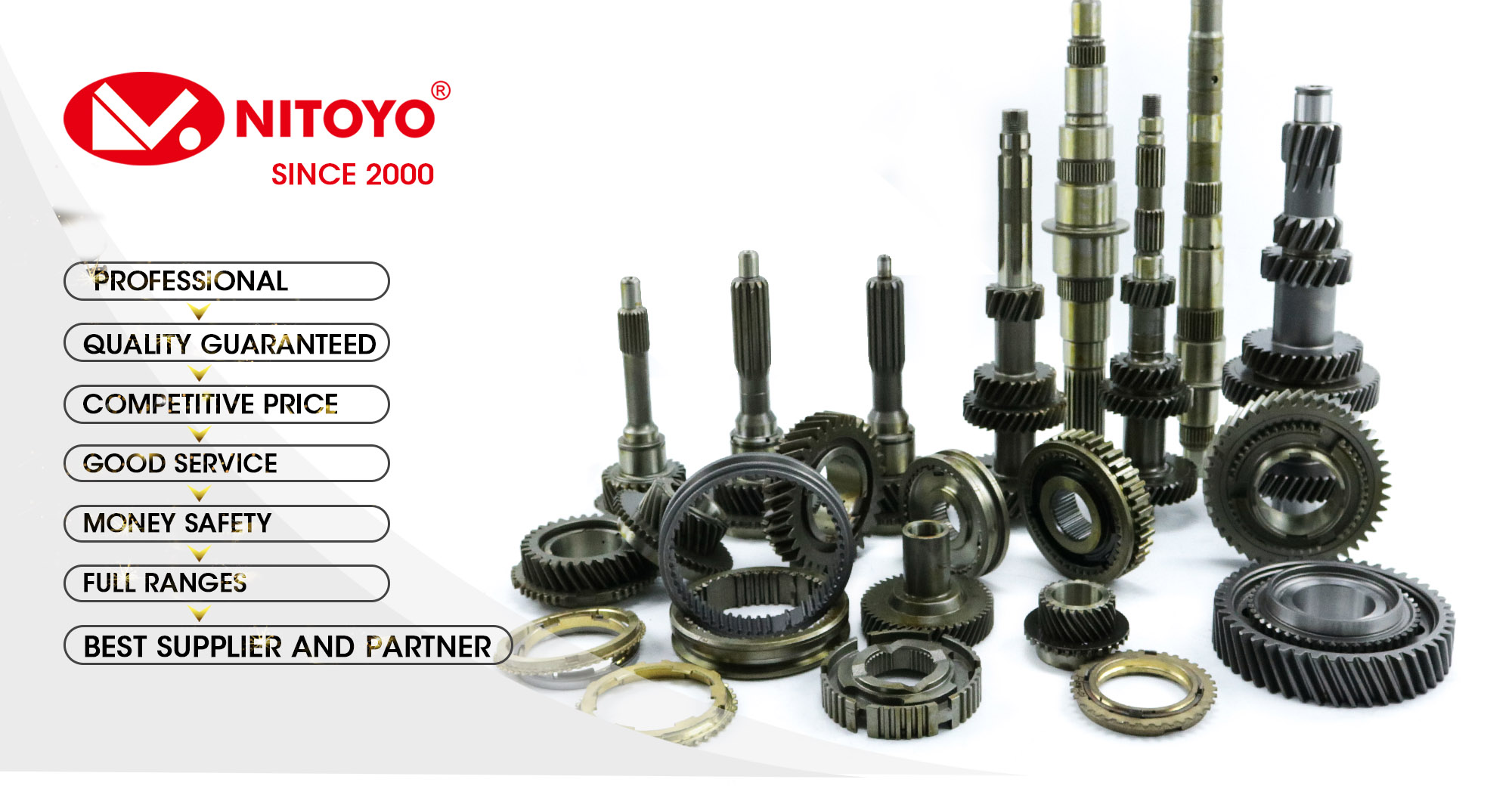 NITOYO Transmission Gear 33334-2000 Used For Hino FB 5th Gear