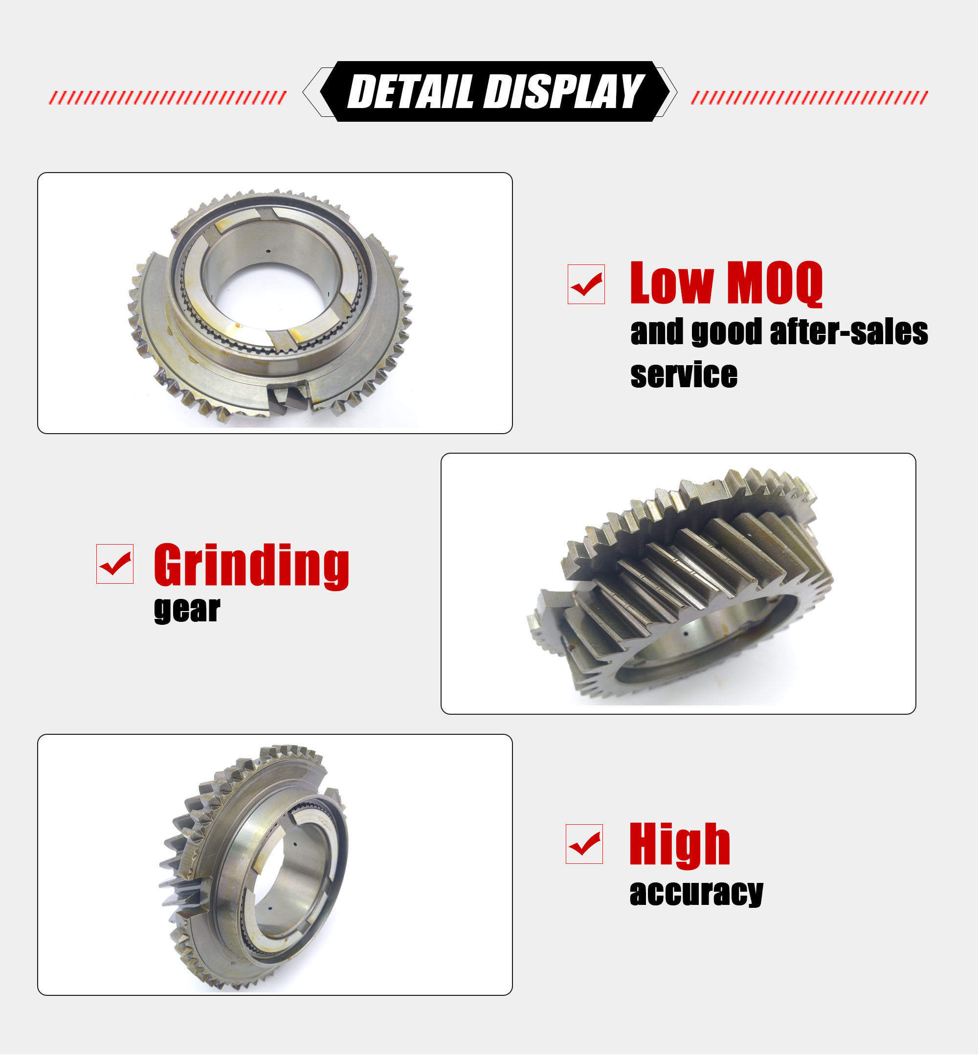 NITOYO Transmission Gear 33334-2000 Used For Hino FB 5th Gear