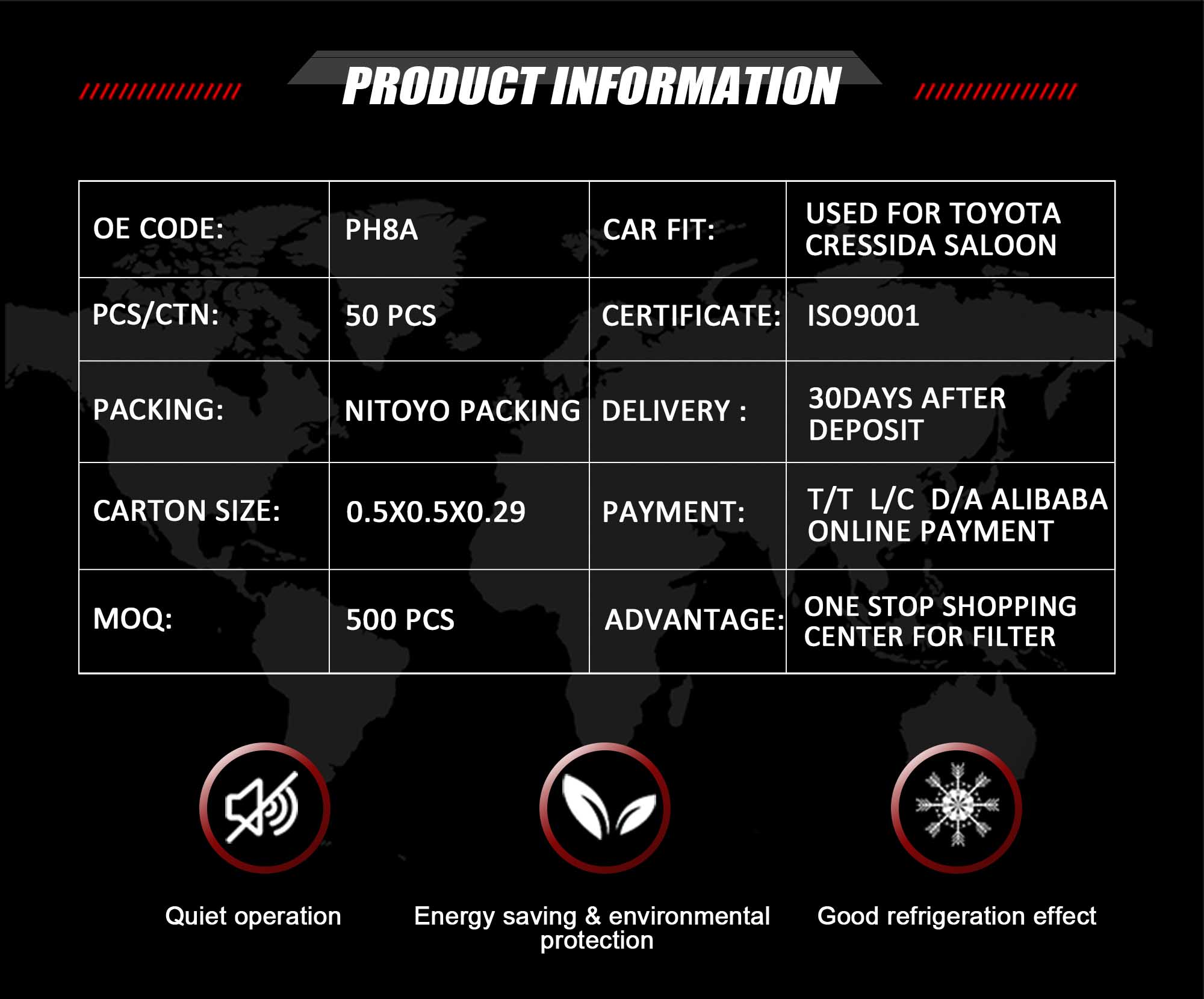Fuel Filter PH8A Used For Toyota Cresida Saloon