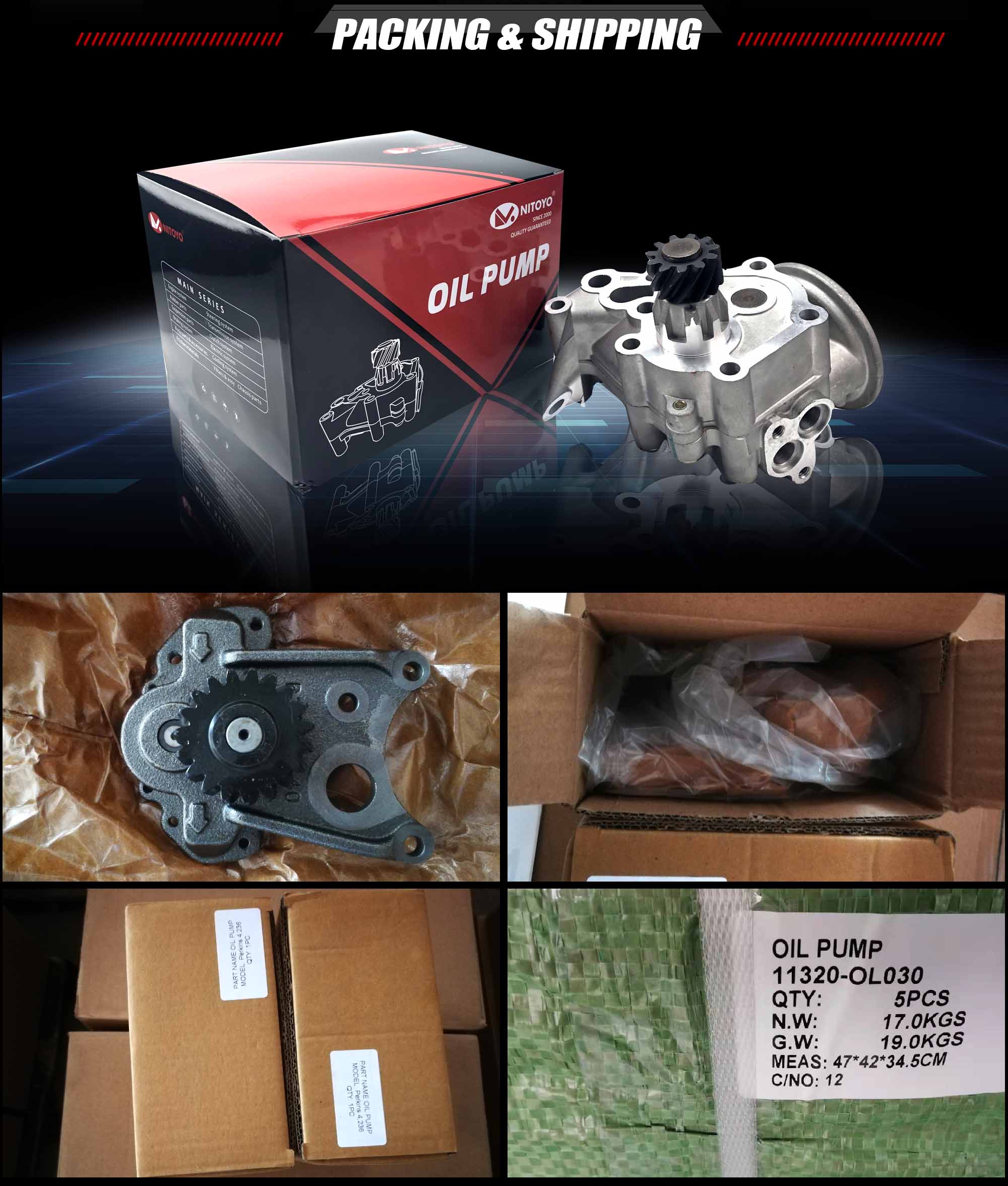Car Oil Pump XS6E6600AG Used For Ford Fiesta Oil Pump