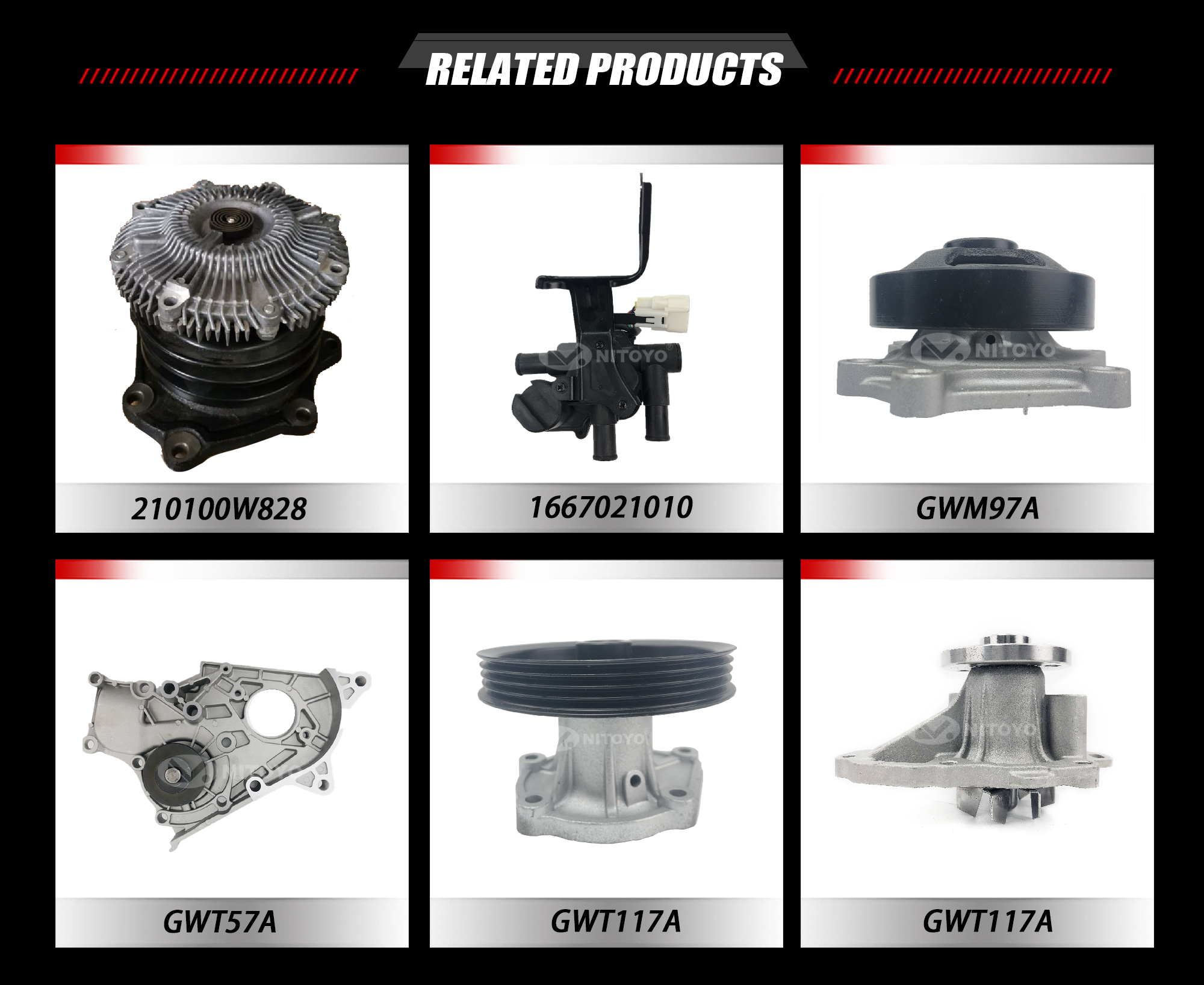 Water Pump 8-97312147-PT used for ISUZU D-MAX