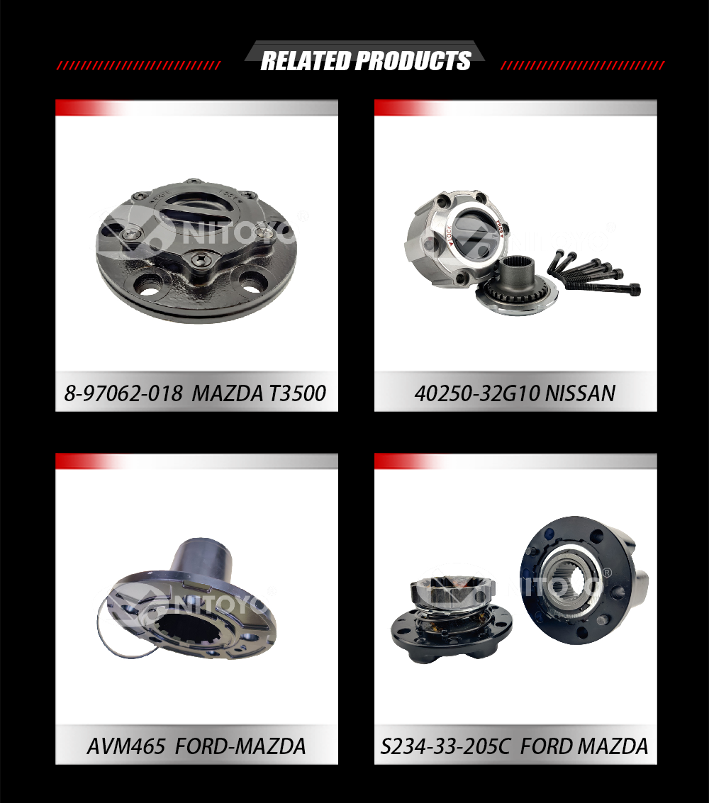 NITOYO Auto Spare Parts OEM 43810-82CB1 43810-72J01 4WD Free Wheel Hub Locking Hubs For Suzuki Jimny