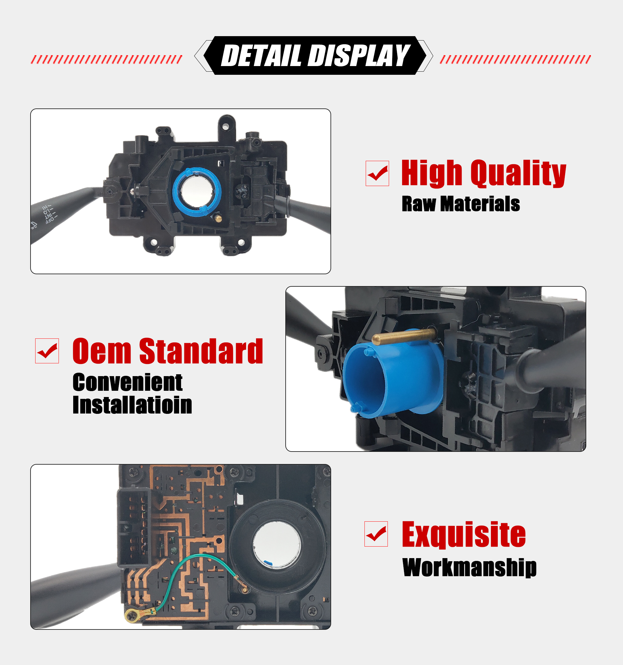 NITOYO Electric Car Parts Combination Switch 93400-4B900 For Hyundai H100 934004B900