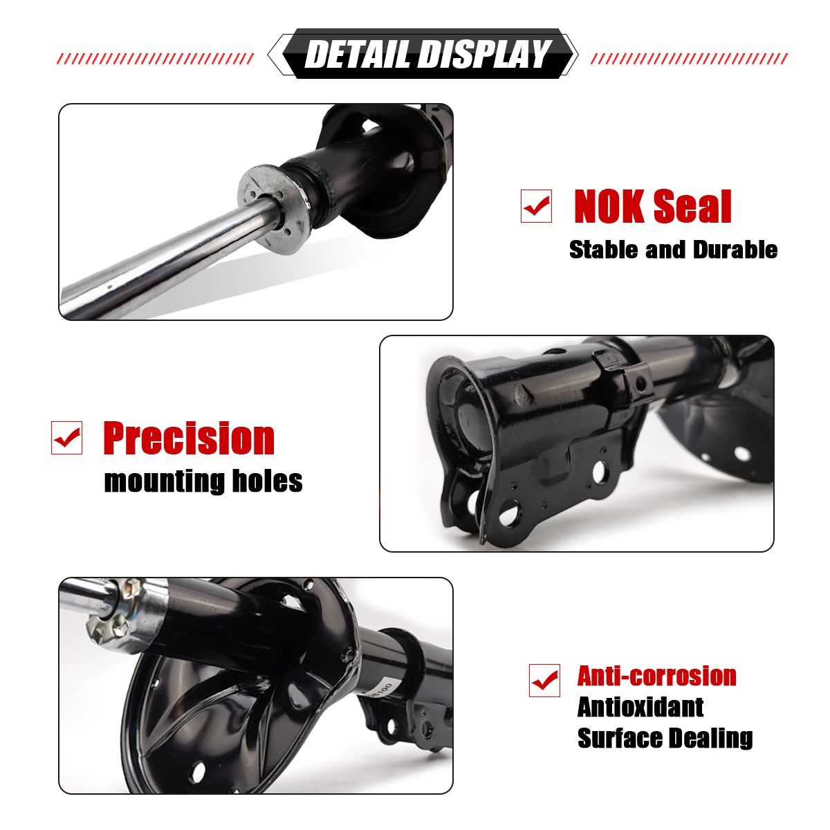 NITOYO Air Suspension Strut Car Shock Absorbers 344327 Used For Mitsubishi Canter Shock Absorber