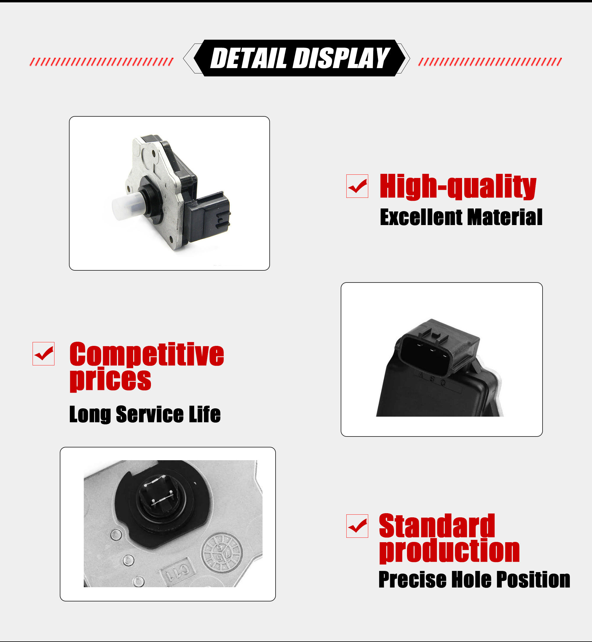 NITOYO good Compressed Digital Air Flow Senor AFH45M-46 Used for Nissan Sentra 100NX Air Flow Senor