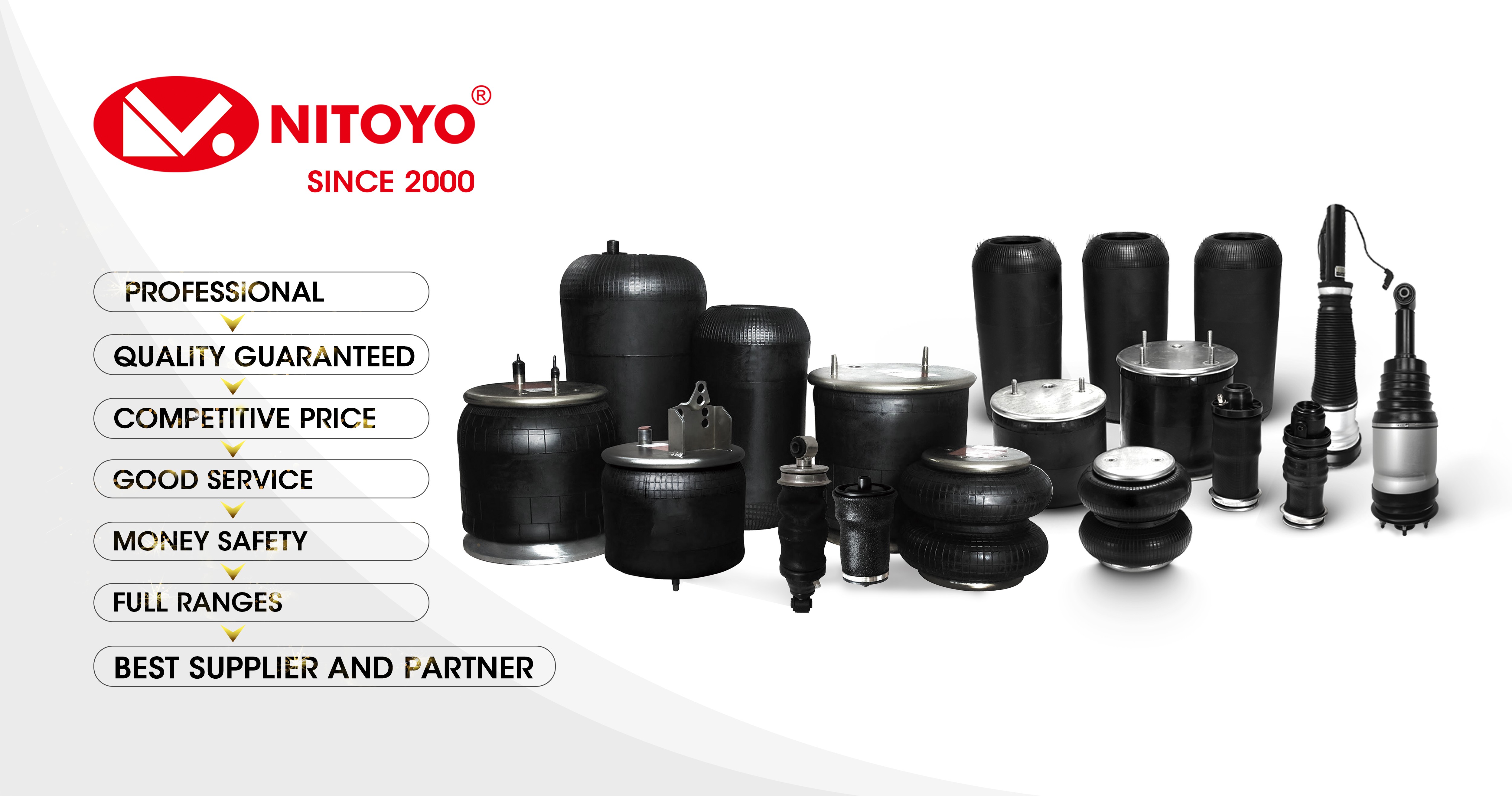 NITOYO Air Suspension Strut Car Shock Absorbers 344327 Used For Mitsubishi Canter Shock Absorber